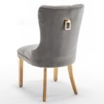 Lot De 2 Chaises Poignet Rectangle Gold Anthracite – Image 3