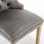 Lot De 2 Chaises Poignet Rectangle Gold Anthracite – Image 7