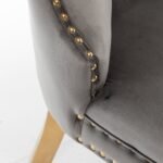 Lot De 2 Chaises Poignet Rectangle Gold Anthracite – Image 6