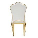 Lot De 4 Chaises Sakura Gold Blanc – Image 3