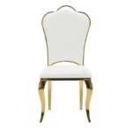 Lot De 4 Chaises Sakura Gold Blanc – Image 2