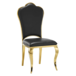 Lot De 4 Chaises Sakura Gold Noir