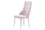 Lot De 4 Chaises Anneau Cloute Velours Moka – Image 2