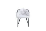 Lot De 2 Chaises Ballon Noir Doudou Blanc – Image 4