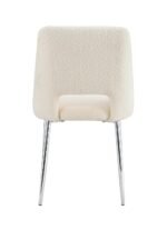 Lot De 4 Chaises Ava Chrome Doudou Beige – Image 3
