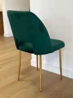 Lot De 4 Chaises Ava Gold Velours Vert – Image 5
