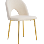 Lot De 4 Chaises Teddy Doudou Beige Gold