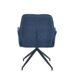 Chaise Bureau Lutetia Métal Noir Bleu – Image 3