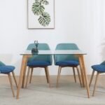 Mirage Table A Manger Verre Transparent 130x70 Cm