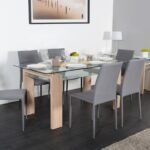 Table Repas Gloria Chêne Griffé 150x80x75cm