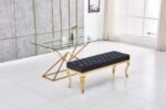 Table Pyramide Gold Transparent 150x90 Cm – Image 4
