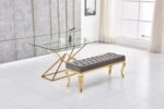 Table Pyramide Gold Transparent 150x90 Cm – Image 5