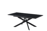 Table Extensible Agathe Métal Noir Marbre Noir 160/200Cm – Image 5