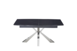 Table Extensible Bianca Chrome Marbre Noir 160/200Cm – Image 4