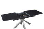 Table Extensible Bianca Chrome Marbre Noir 160/200Cm – Image 3