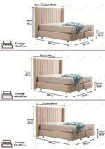 Lit Coffre TULIPE En 140x190 cm, 160x200 cm et 180x200 cm – Image 3