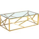 Table Basse Geomag Gold Transparent 120x60x45 Cm