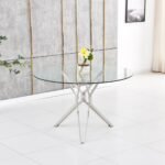 Table A Manger Electra Chrome 120x75cm