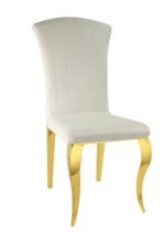 Ensemble Table à Manger Plateau en verre trempé et 6 chaises en velours – Image 2