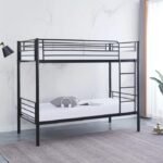 Lit Luna Superpose Separable En Metal ( Noir/ Blanc ) 90x190 Cm