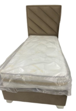 Lit coffre en velours avec matelas POLO – Image 5