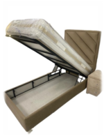 Lit coffre en velours avec matelas POLO – Image 4