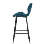 Lot De 4 Tabourets De Bar Prado Bleu Canard – Image 2