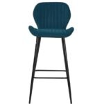 Lot De 4 Tabourets De Bar Prado Bleu Canard – Image 3