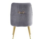 Lot De 2 Chaises Luxury Gold Velours Anthracite