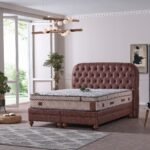 Lit coffre en velours 160x200 cm GOLD