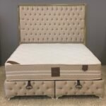 Lit coffre en velours 160x200 cm HANZADE