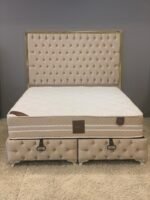 Lit coffre en velours 160x200 cm HANZADE