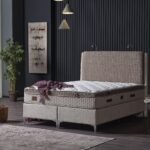 Lit coffre en velours 160x200 cm PLATINIUM