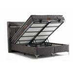 Lit coffre en velours 160x200cm DEFNE – Image 2