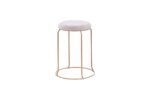 Lot De 10 Tabourets Dore Velours Beige