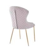 Lot De 4 Chaises Hilton Gold Velours Moka