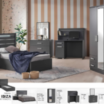 IBIZA - Chambre à coucher complète