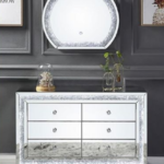 Commode Miroir Et Led 120x40x80 cm