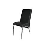Lot De 4 Chaises Fate En Similicuir Noir