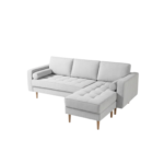 Canapé d'angle réversible 4/5 places en velours