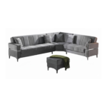 Canapé d'angle convertible 6 places en velours