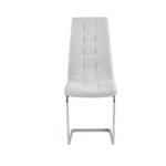 Lot De 6 Chaises Bella En Similicuir Velours Beige – Image 6