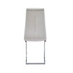 Lot De 6 Chaises Bella En Similicuir Velours Beige – Image 4