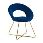 Lot De 4 Chaises Bubble Gold Bleu