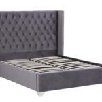 Lit Double Cloute Capitonne - Plusieurs Couleurs et Tailles