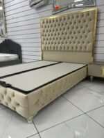 Lit coffre en velours 160x200 cm HANZADE – Image 7