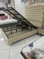 Lit coffre en velours 160x200 cm HANZADE – Image 4