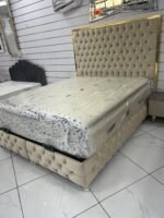 Lit coffre en velours 160x200 cm HANZADE – Image 6