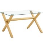 Table Repas IXE Bois Transparent 180x90x75 Cm
