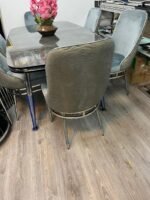 Table de Salle à Manger effet marbre 165x87 cm + 6 chaises MARMARIS – Image 16